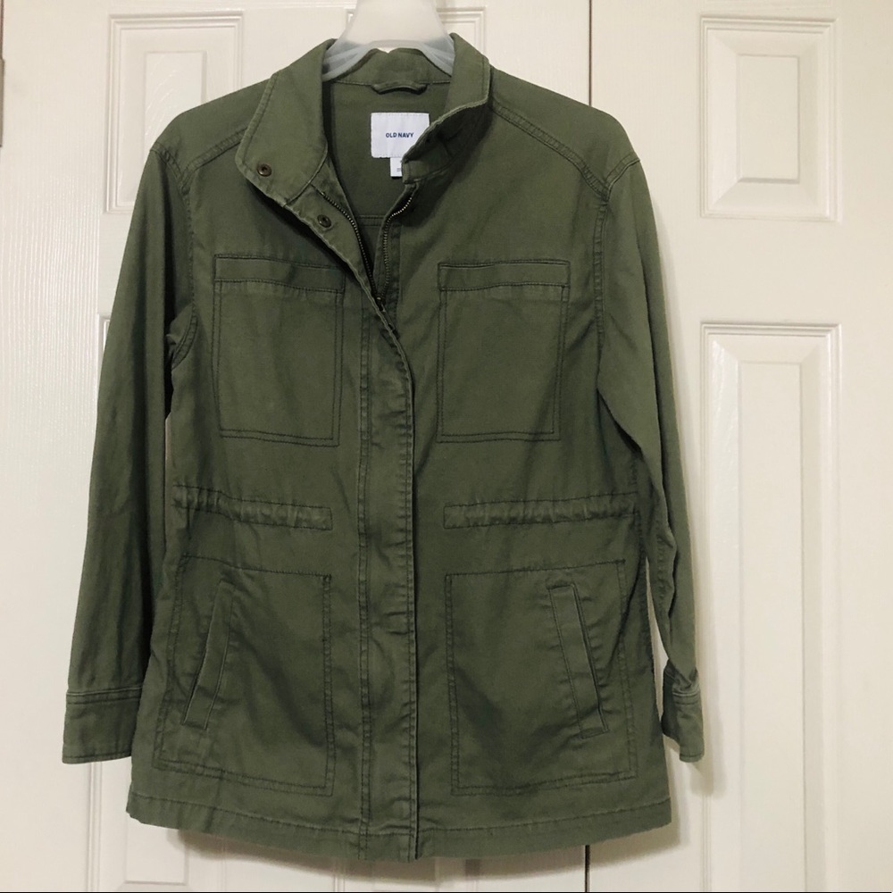 OLD NAVY GREEN UTILITY JACKET SIZE XS